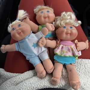 Cabbage Patch Kids Vintage Dolls Baby Toys CPK Kid 1995 Mattel Lot Of 3 Doll Toy